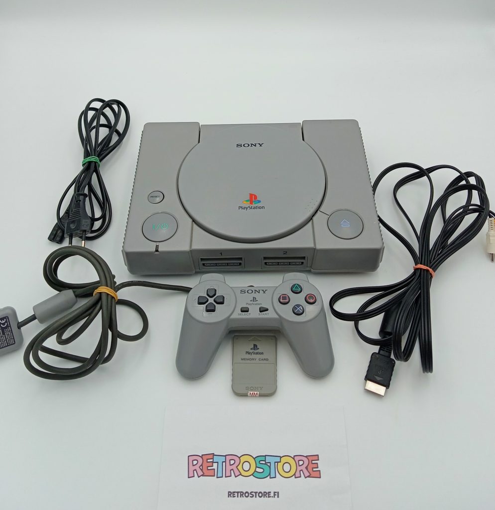 playstation konsoli tarpeineen