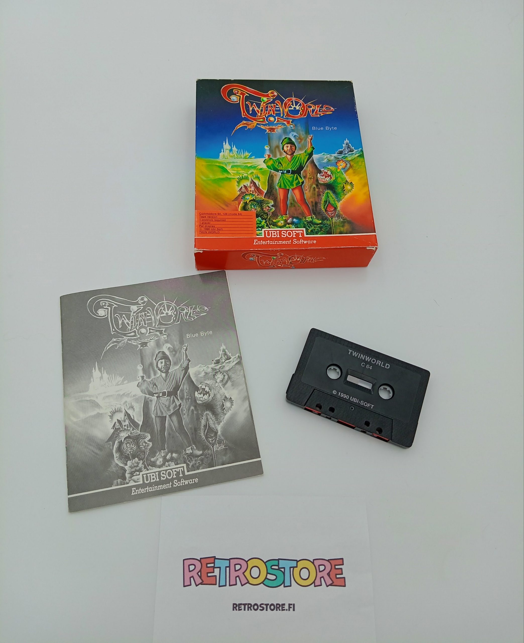 Twinworld Commodore 64 CIB sisältö