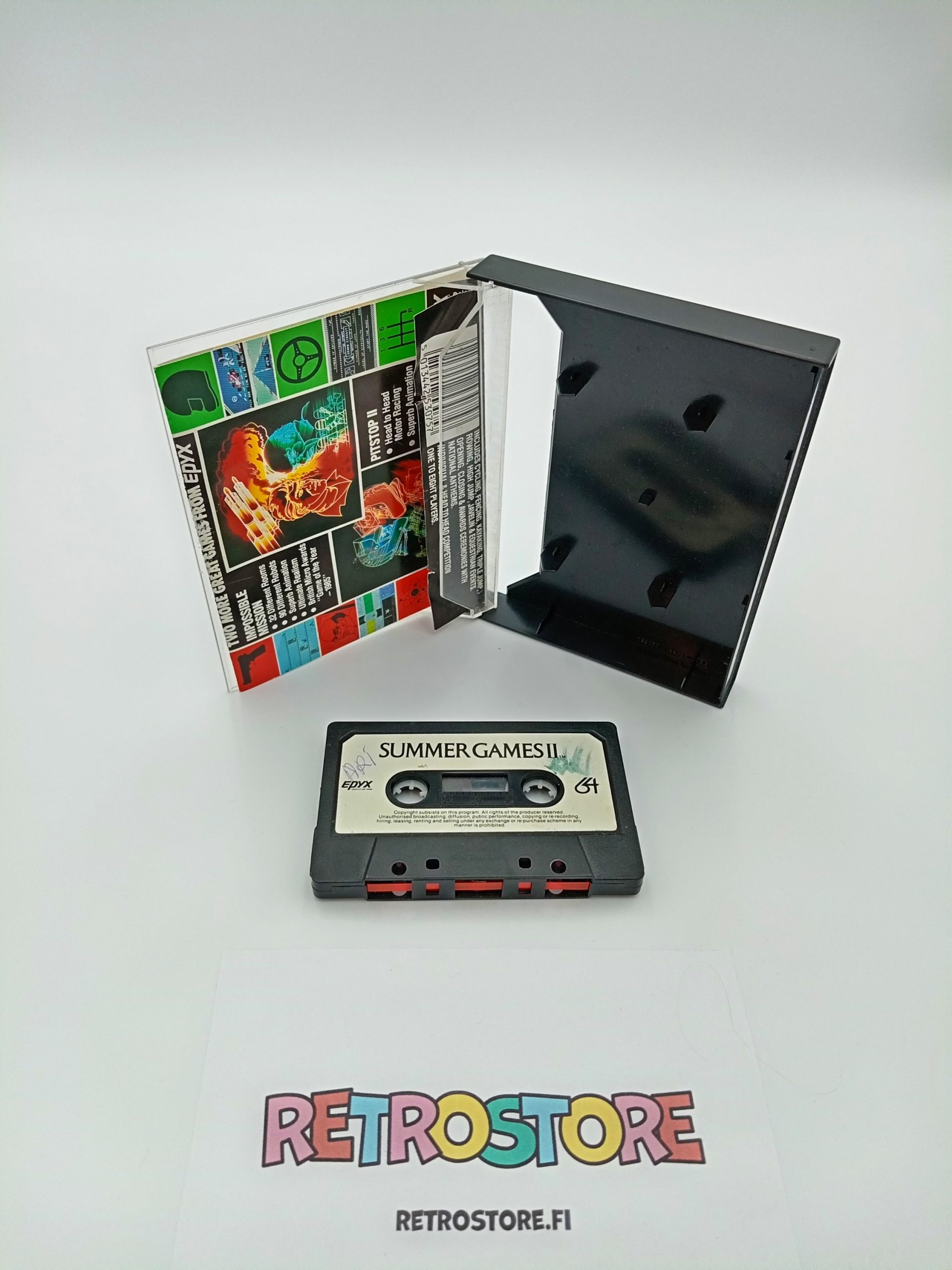 Summer Games II Commodore 64 CIB sisältö