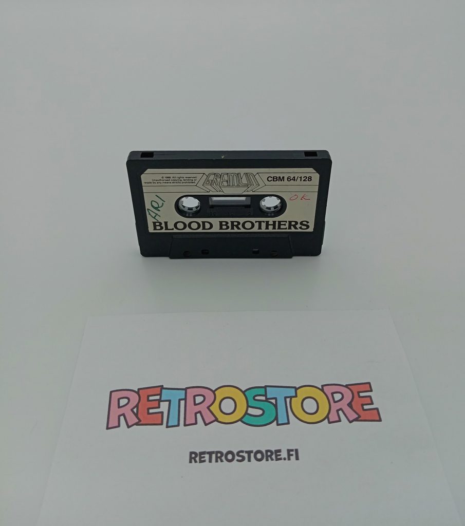Blood Brothers Commodore 64 pelkkä kasetti