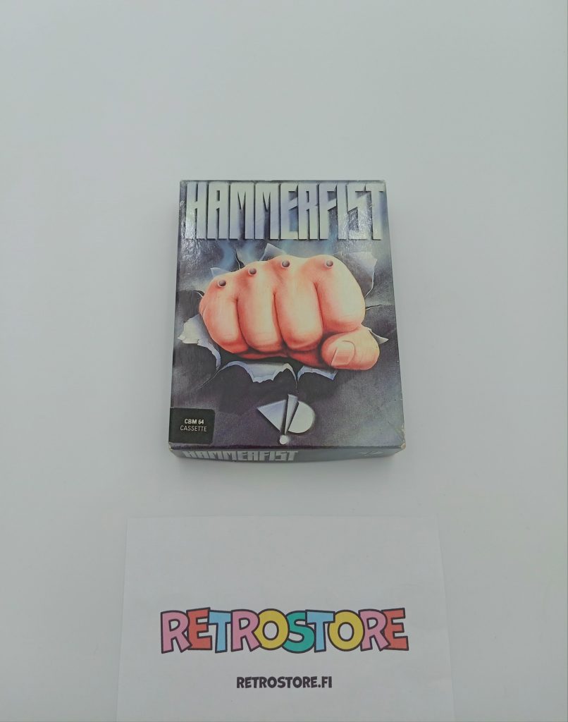 Hammerfist Commodore 64 alkuperäinen tyhjä pahvikotelo