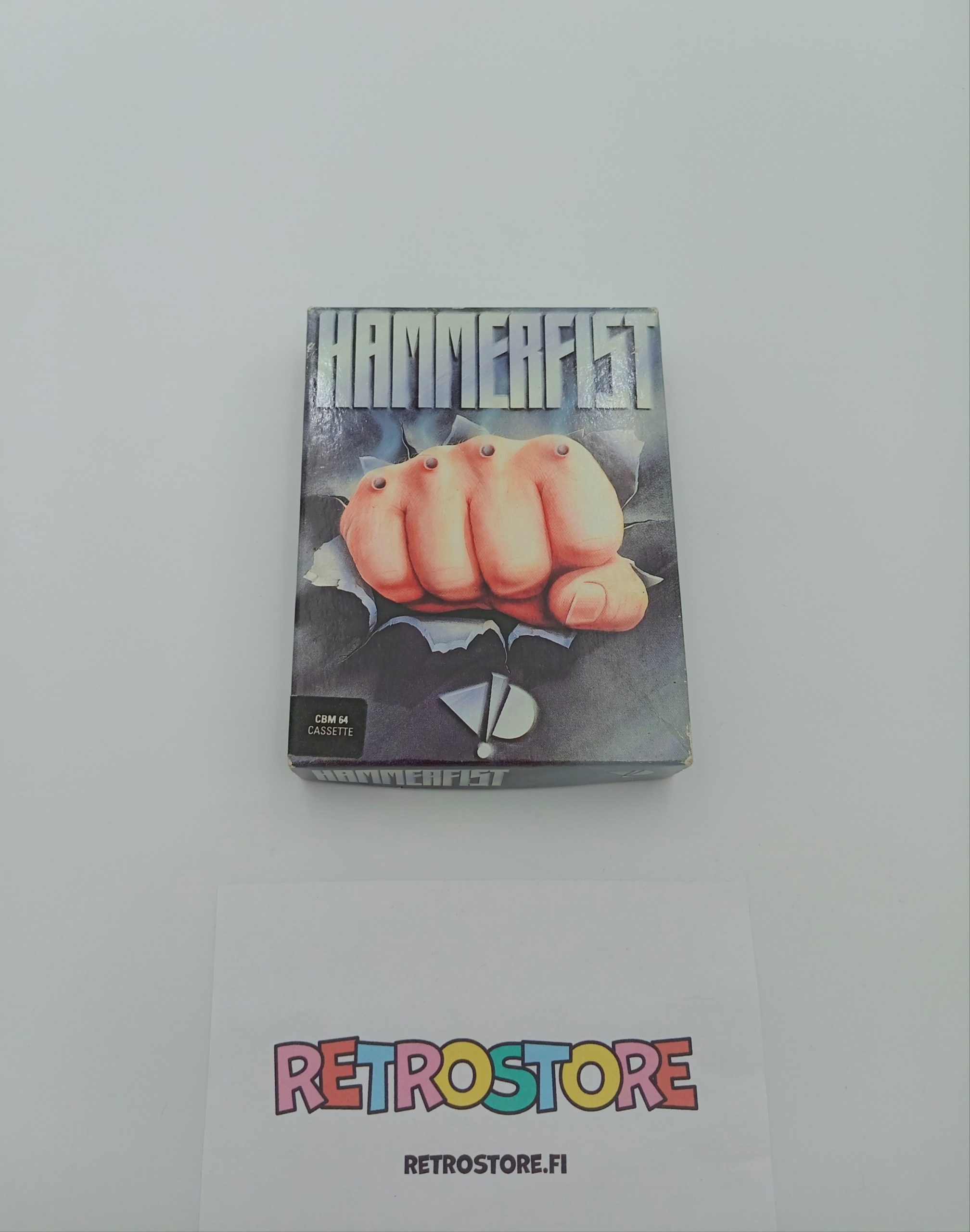 Hammerfist Commodore 64 alkuperäinen tyhjä pahvikotelo