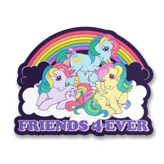 My Little Pony Friends 4Ever -tarra valkoisella taustalla
