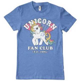 Unicorn Fan Club -t-paita valkoisella taustalla